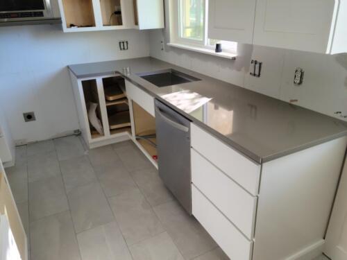 Grey Quartz Kitchen Remodel