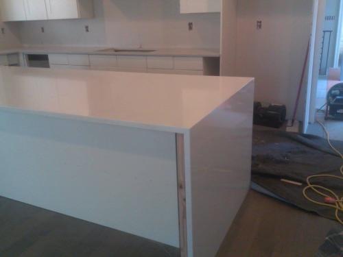 Snow White Quartz Countertops in Utah