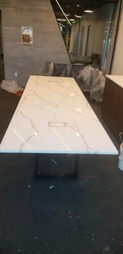 Calacatta One Quartz from Daltile Desk Countertops