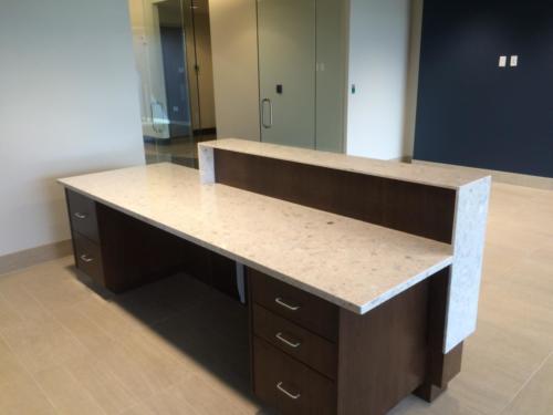 Quartz Front Desk Utah Countertops