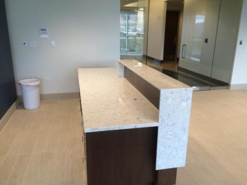 Quartz Front Desk Countertops Utah