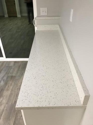 Iced White Quartz Countertops in Utah