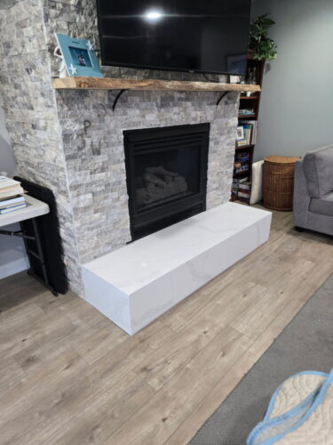 Quartz fireplace hearth utah salt lake city