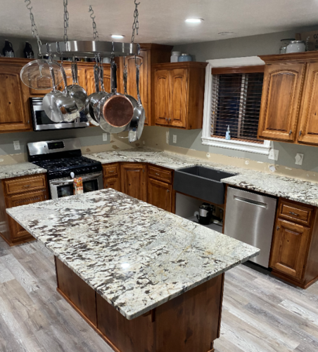 Delicatus Extra Granite Kitchen Countertops Utah home renovation