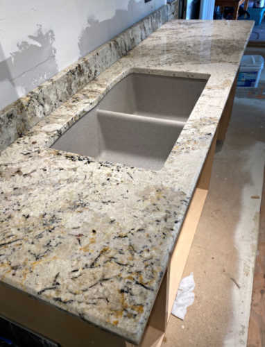 Sparta White Granite Kitchen Countertops